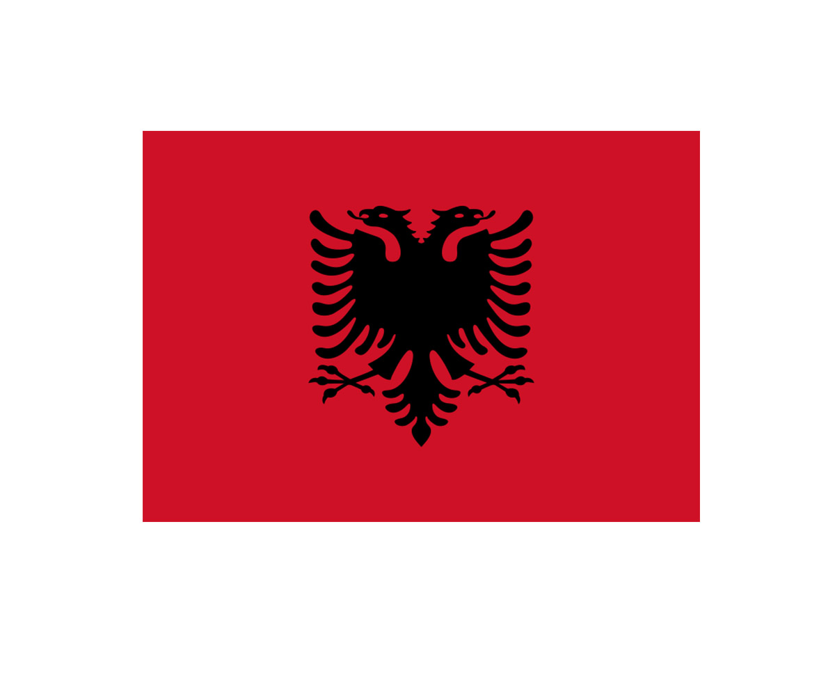 Fahne 90 x 150 cm Albanien