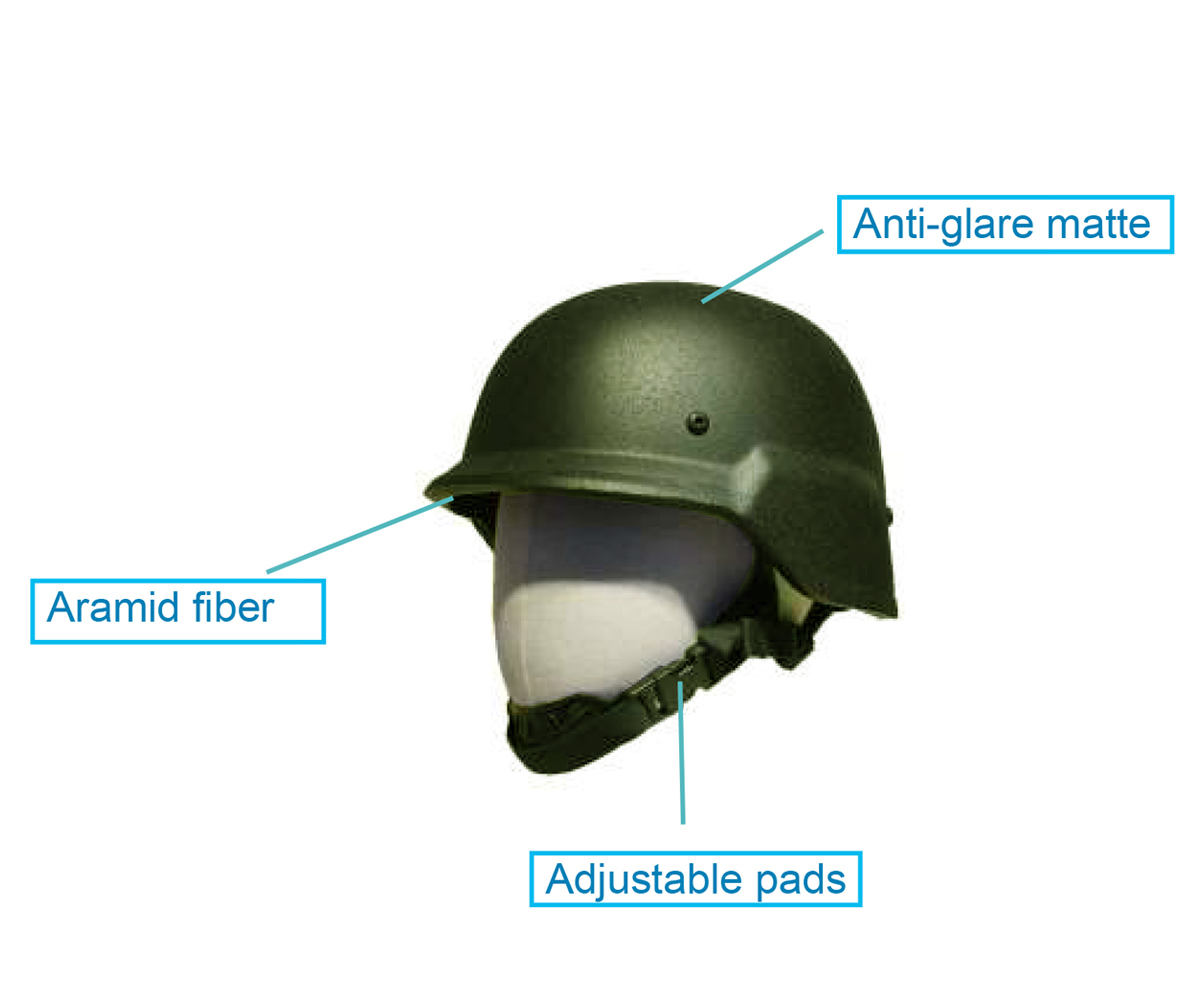 Ballistischer Schutzhelm PASGT (M-88) Helm NIJ-III-A olivgrün